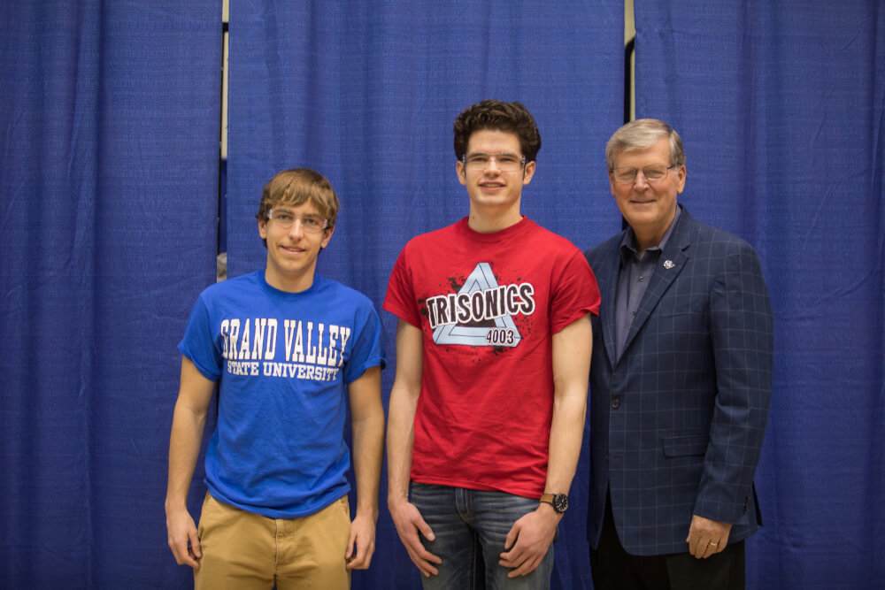 Scholarships awarded at FIRST Robotics competition